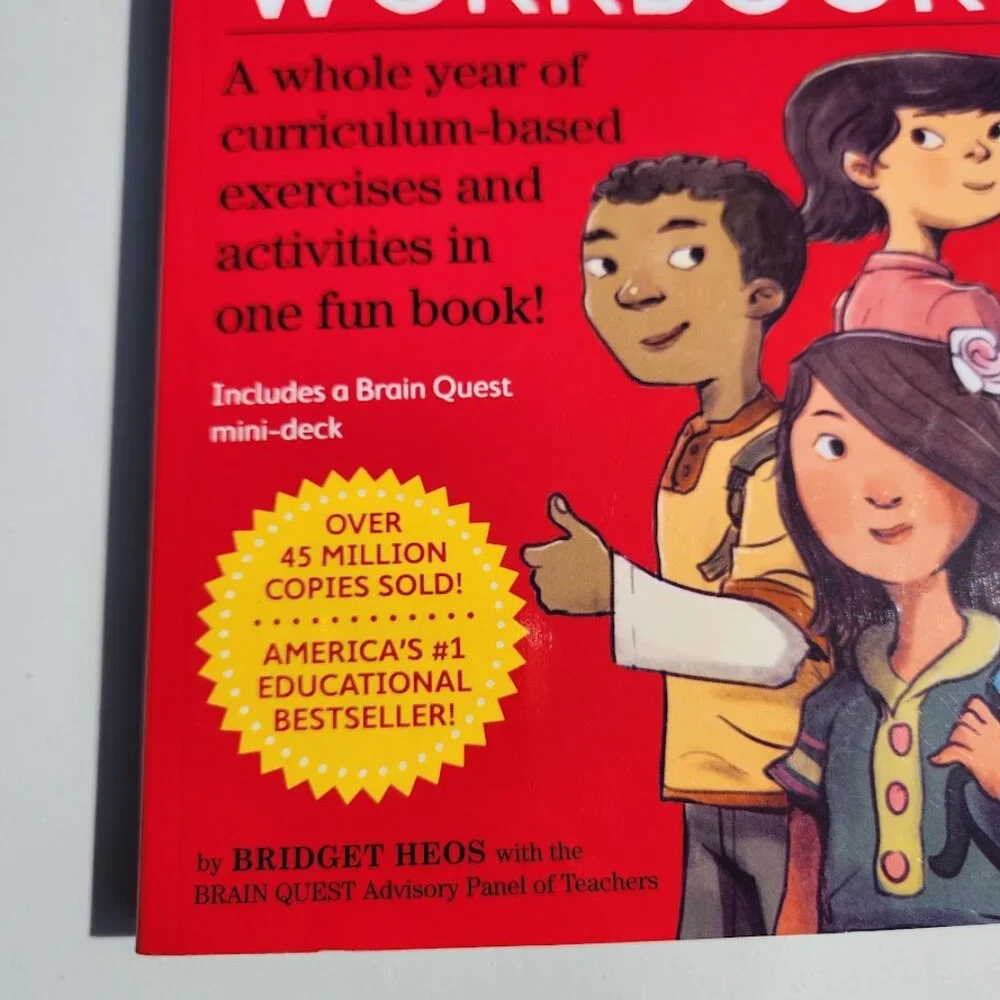 NEW Brain Quest Workbook Grade 5 5th Grade Book Paperback ‏ 320pages Stocking St